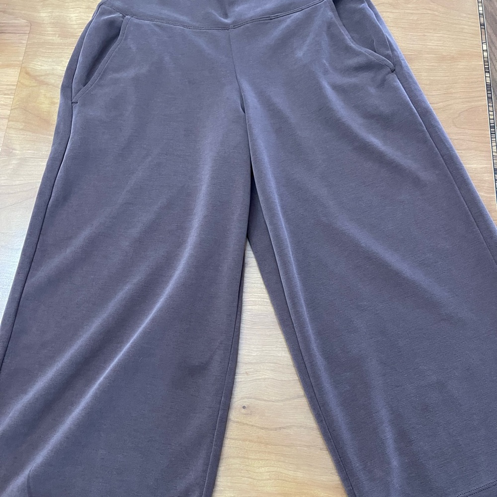 Athleta Comfortable Wide-Leg Pants in taupe